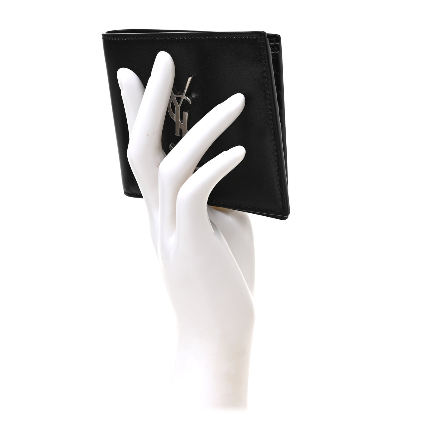 Smooth Calfskin Monogram East West Wallet Black