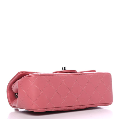 Chanel Lambskin Quilted Mini Rectangular Flap Pink 3 of 4