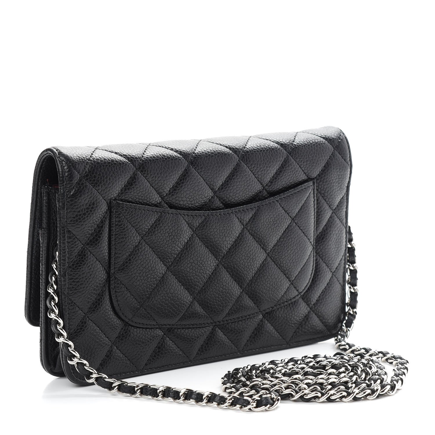 Chanel Caviar Quilted Wallet On Chain WOC Black 3 of 10