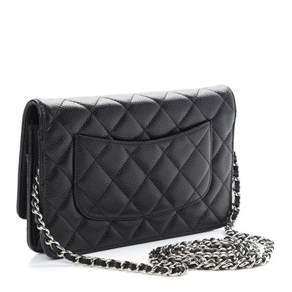 Chanel Caviar Quilted Wallet On Chain WOC Black 3 of 10