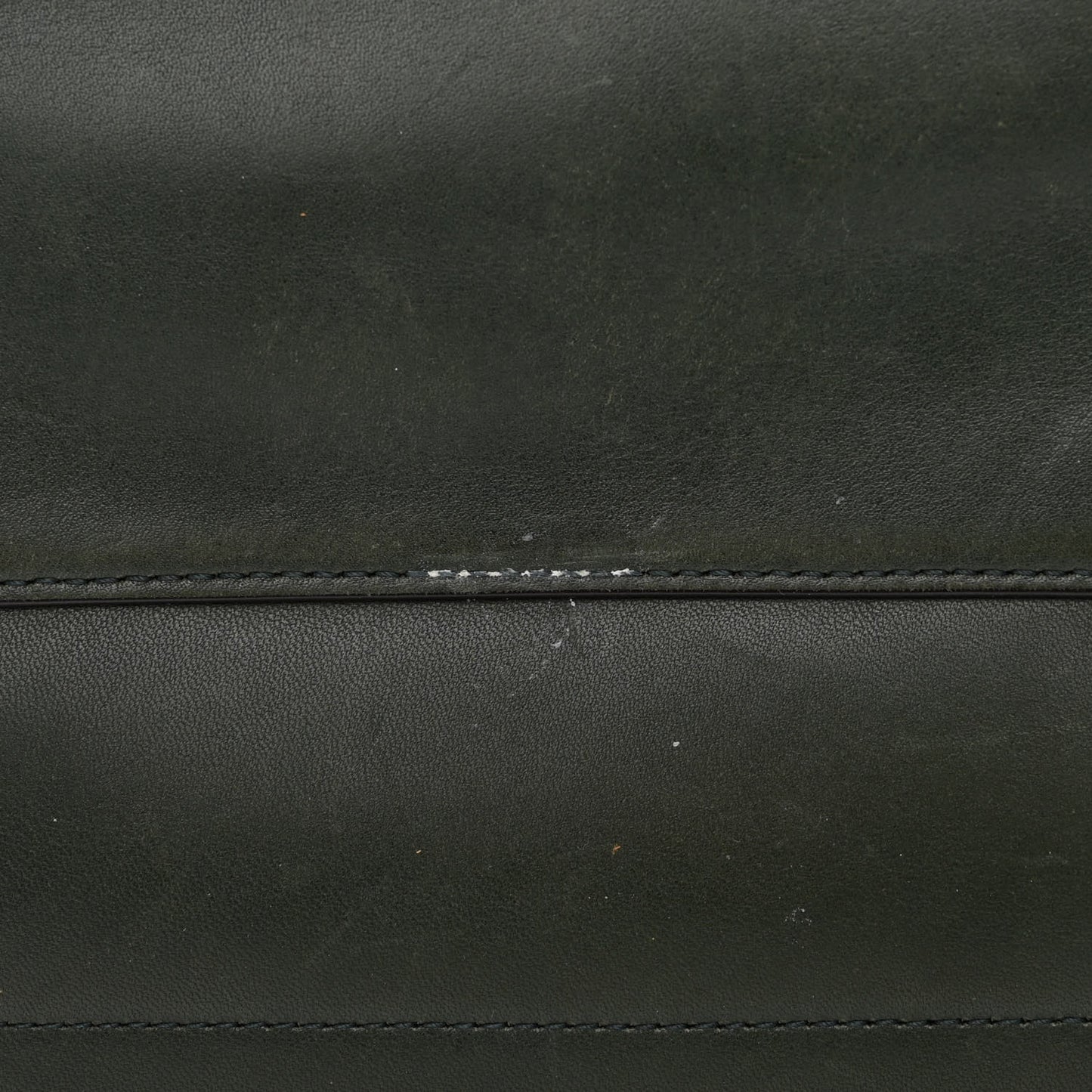 Natural Calfskin Seau Sangle Bucket Green