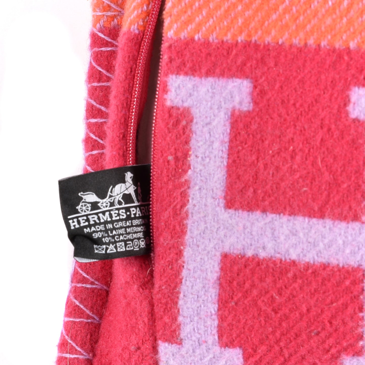Wool Cashmere Avalon III Pillow PM Fuchsia Geranium