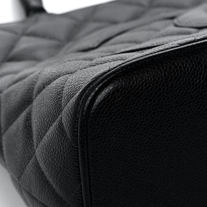 Chanel Caviar Quilted Medallion Tote Black 9 of 14