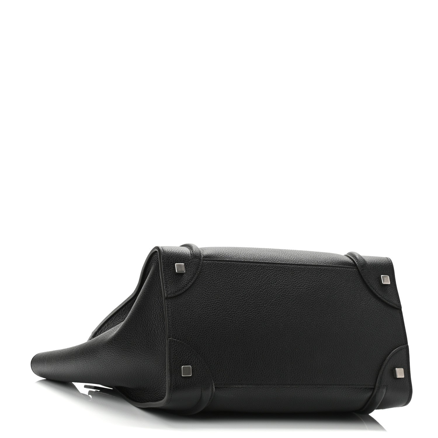 Celine Drummed Calfskin Mini Luggage Black 4 of 9