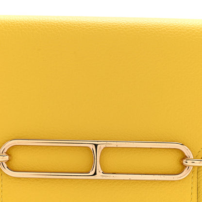 Hermes Evercolor Roulis Slim Wallet Jaune De Naples 9 of 10