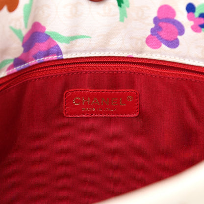 Chanel Canvas Floral Print Tote Multicolor 6 of 12