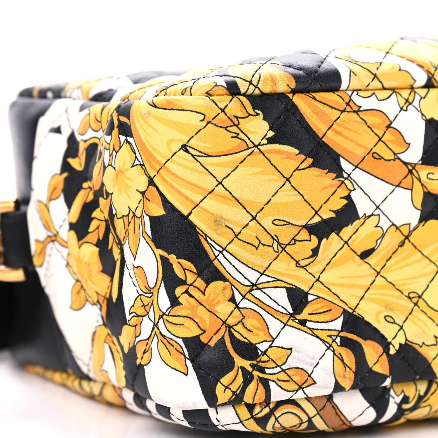 Versace Nappa Quilted Barocco Print Small Camera Bag Black 10 of 11