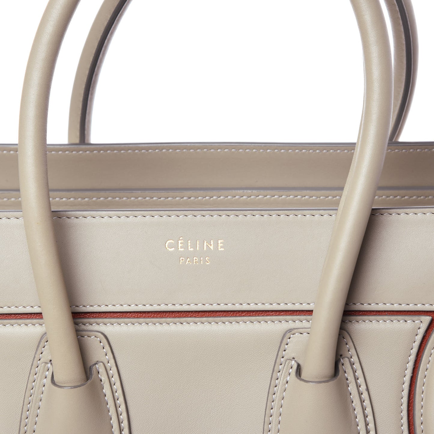 Smooth Calfskin Interstice Micro Luggage Quartz