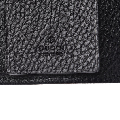 Gucci Pebbled Calfskin GG Marmont 6 Key Holder Black 6 of 6