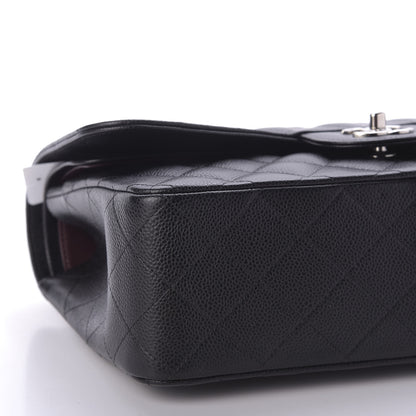 Chanel Caviar Quilted Jumbo Double Flap Black 6 of 9