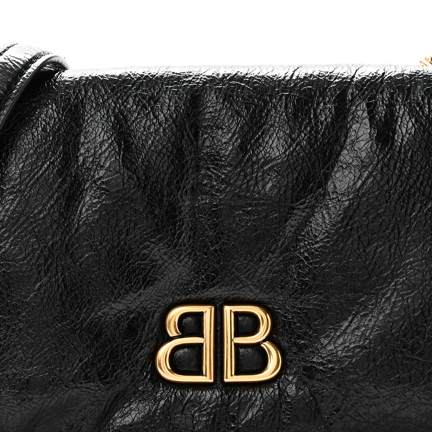 Balenciaga Arena Calfskin Medium Monaco Chain Shoulder Bag Black 8 of 10
