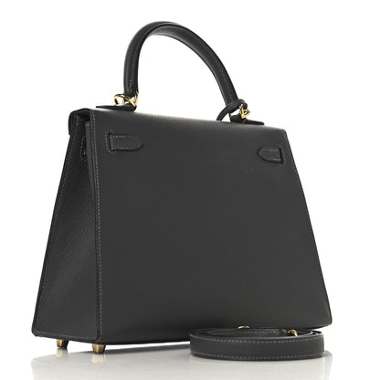 Hermes Epsom Kelly Sellier 25 Graphite 2 of 13