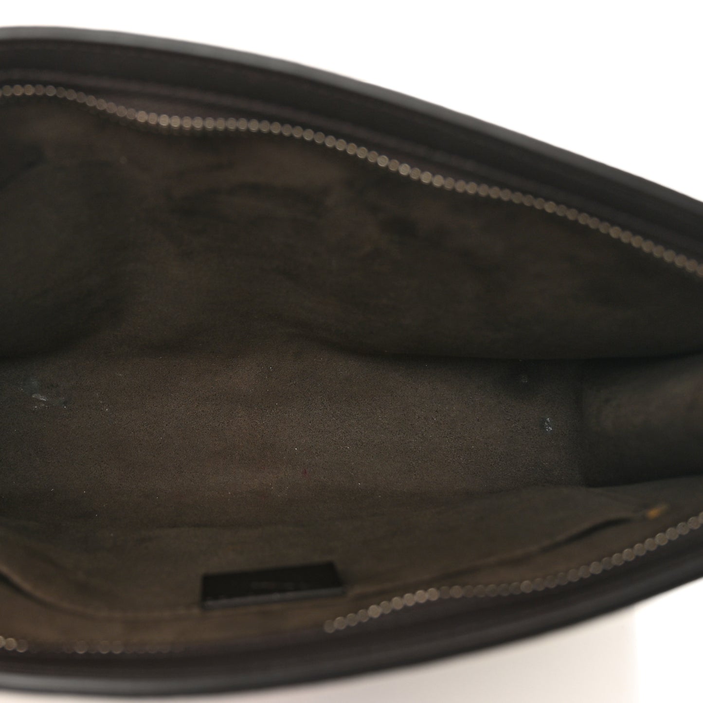 GG Supreme Monogram Selleria Calfskin Web New Web Cosmetic Case Beige Ebony Cocoa