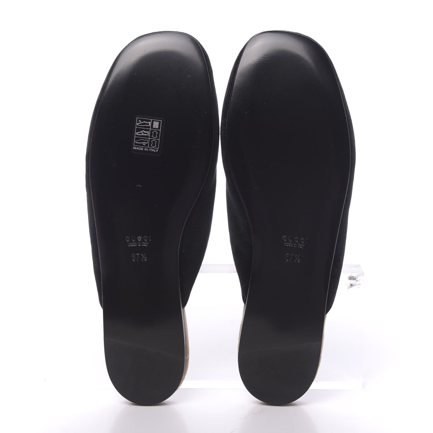 Velvet Crystal Snake Embroidered Womens Slippers 37.5 Black