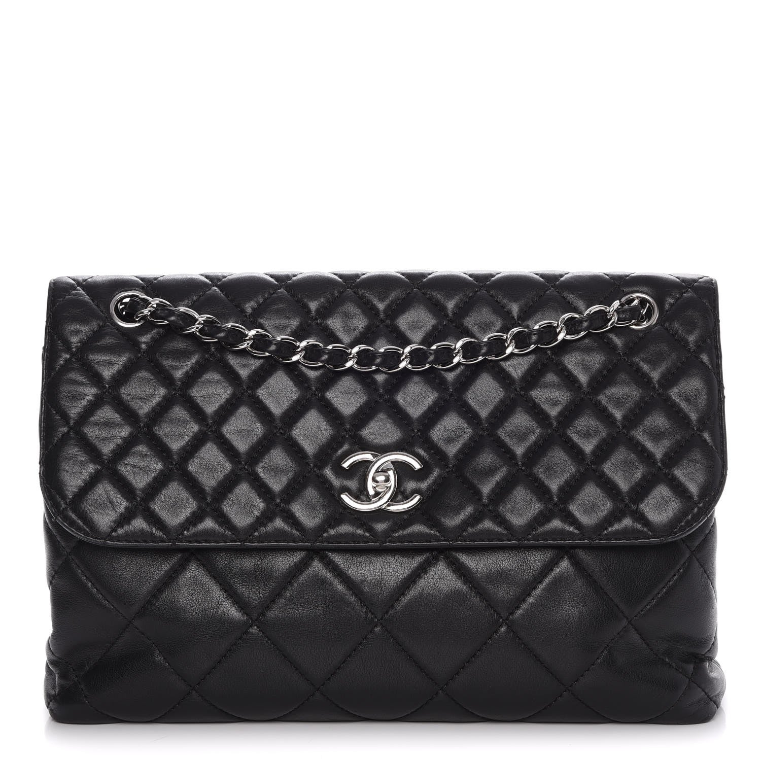 Chanel Calfskin Quilted In The Business Flap Bag Black 1 of 8