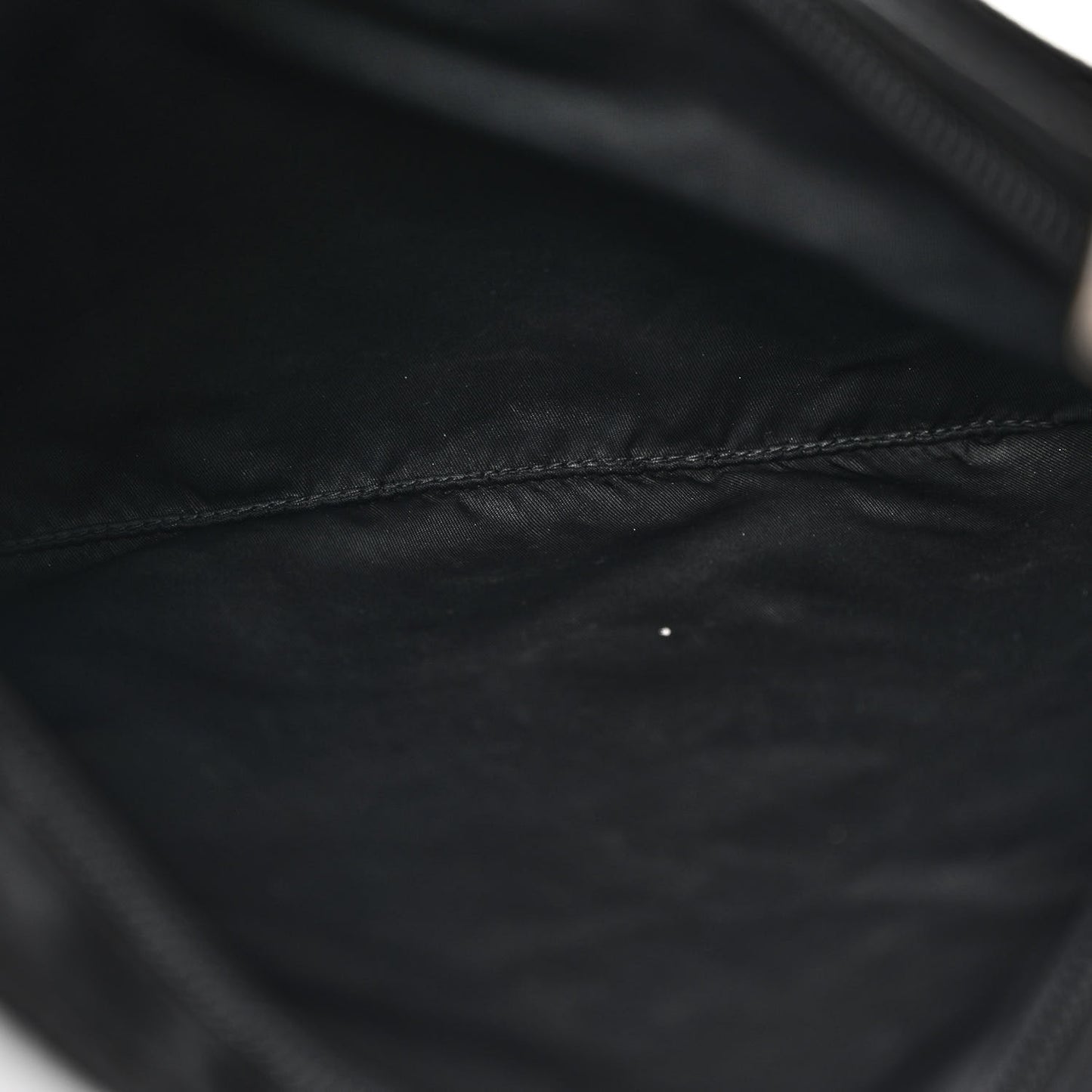 Nylon Vela Flat Messenger Bag Black