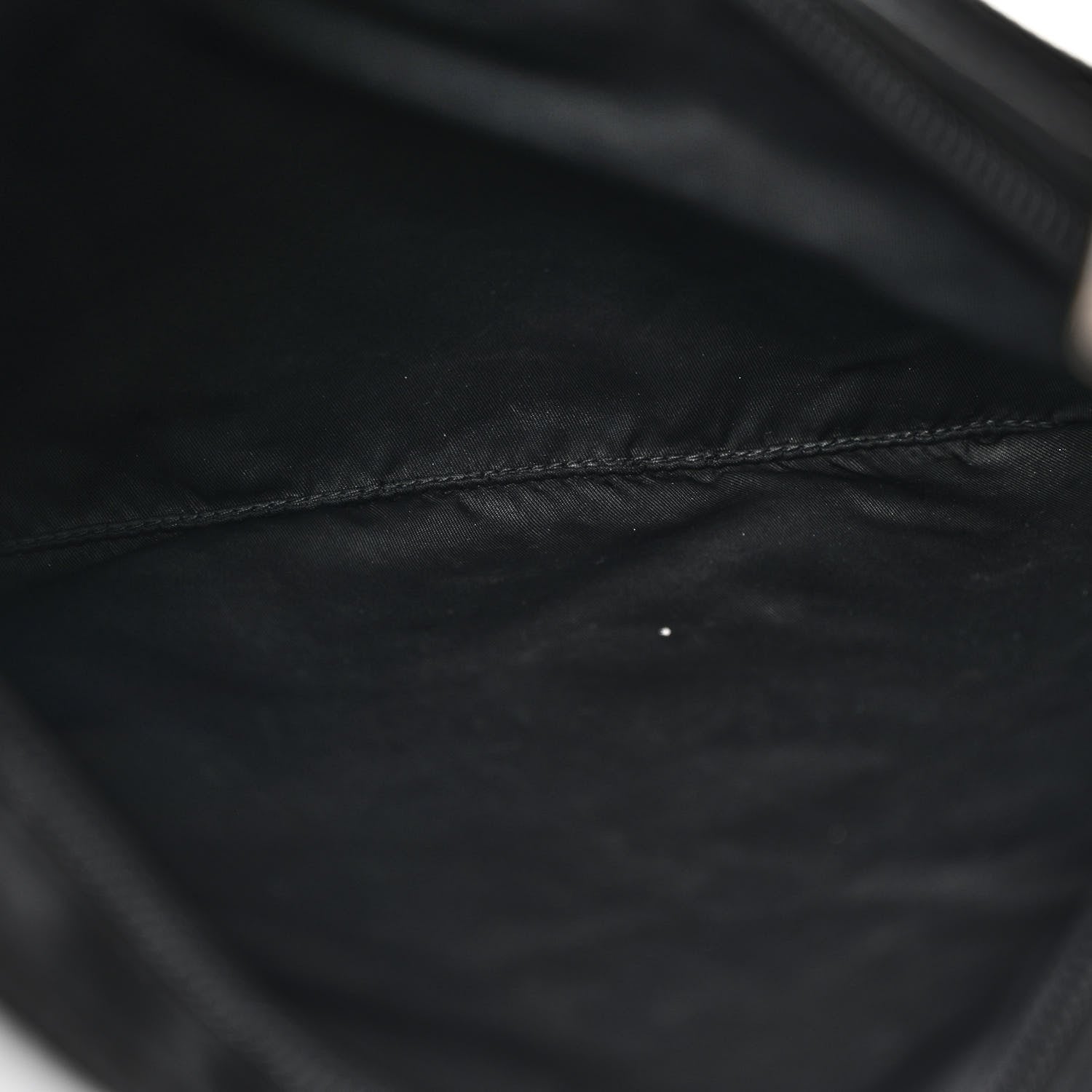 Prada Nylon Vela Flat Messenger Bag Black 5 of 9