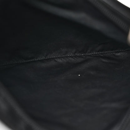 Prada Nylon Vela Flat Messenger Bag Black 5 of 9