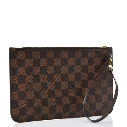 Louis Vuitton Damier Ebene Neverfull MM GM Pochette 3 of 10