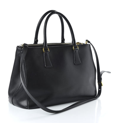 Prada Saffiano Medium Galleria Double Zip Tote Black 3 of 10