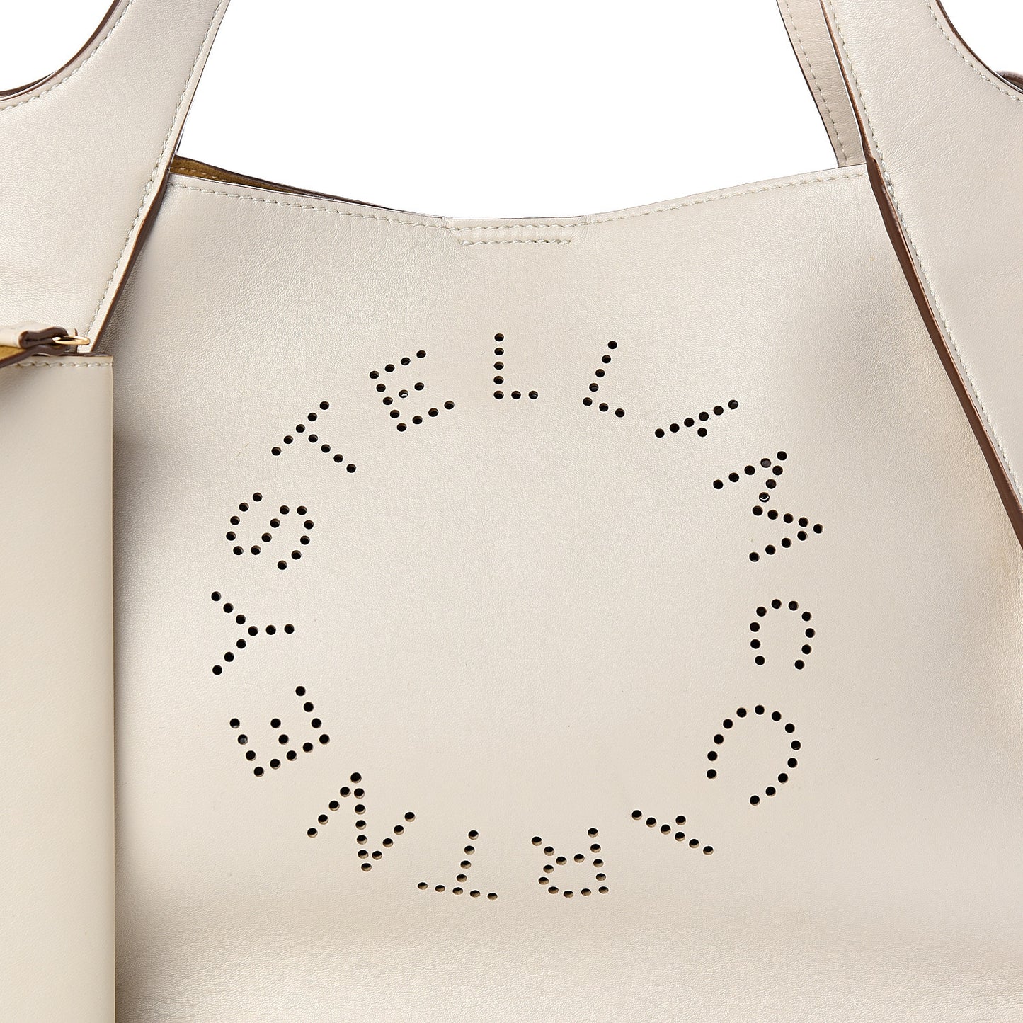 Eco Alter Nappa Perforated Crossbody Tote White