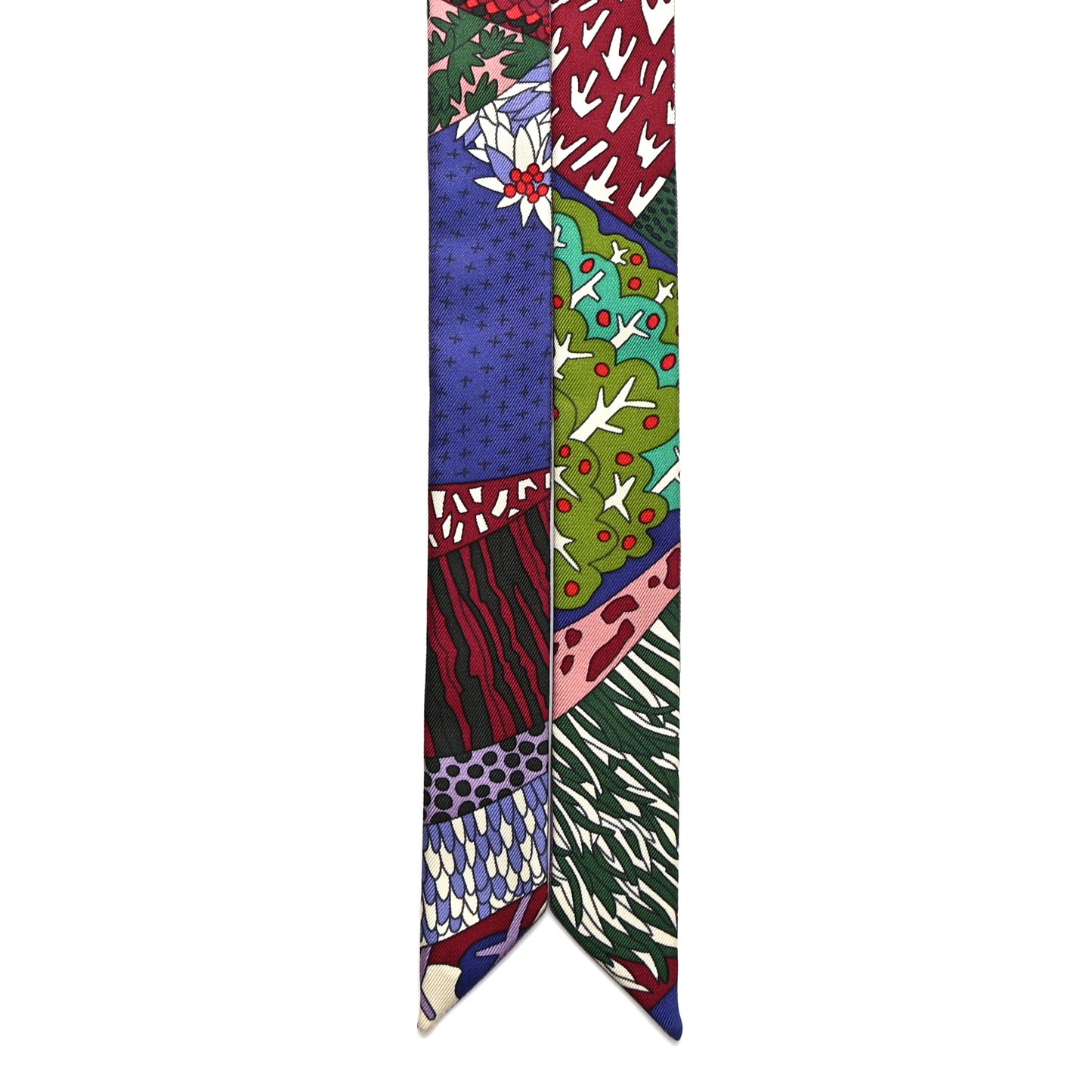 Silk A Travers Champs Twillon Rouge Violet Parme