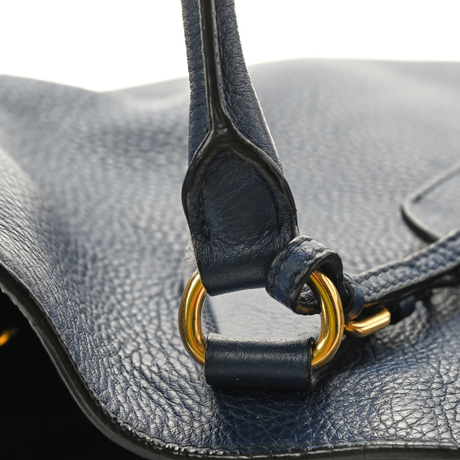 Prada Vitello Daino Tote Inchiostro 16 of 17