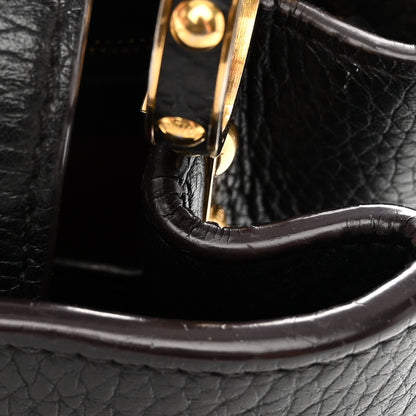 Louis Vuitton Taurillon Capucines BB Black 12 of 14