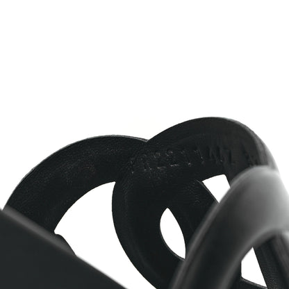 Hermes Nappa Extra Sandals 37 Black 8 of 9
