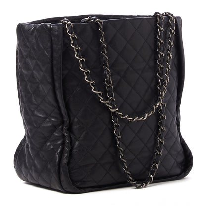 Chanel Calfskin Quilted Medium Istanbul Tote Black 2 of 10