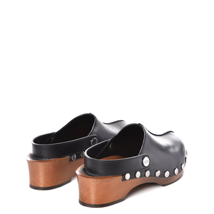 Christian Dior Calfskin Diorquake 20mm Slingback Clogs 36 Black 4 of 11