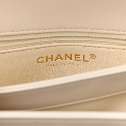 Chanel Lambskin Quilted Small Trendy CC Dual Handle Flap Bag White 6 of 11