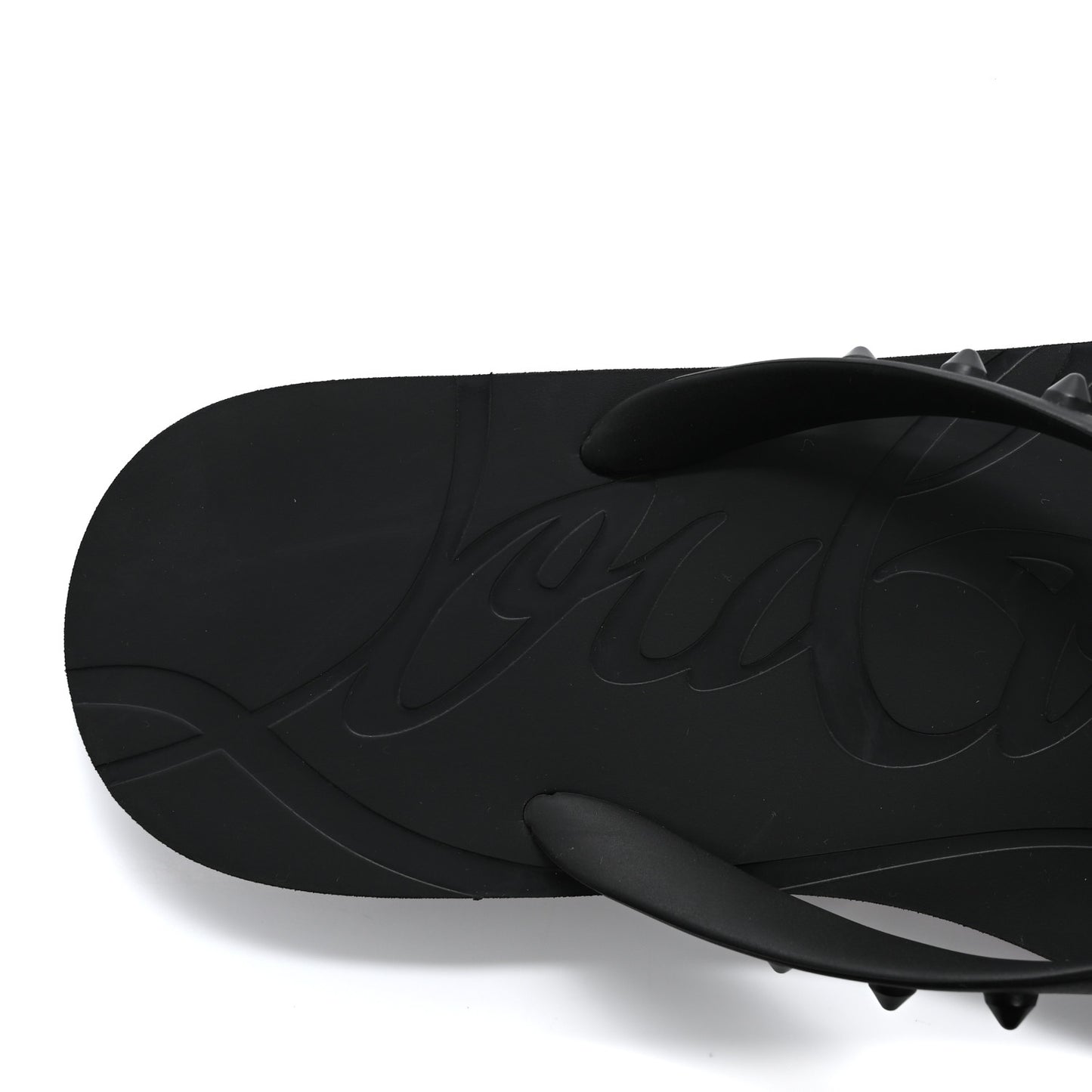 Rubber Spike Loubi Donna Flip Flop 41 Black