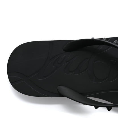 Christian Louboutin Rubber Spike Loubi Donna Flip Flop 41 Black 7 of 10