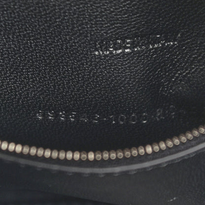 Balenciaga Shiny Calfskin Monochrome Crocodile Embossed Small Hourglass Top Handle Bag Black 8 of 13