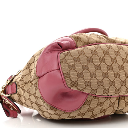 Gucci Monogram Medium Sukey Top Handle Peonia Flower 9 of 12