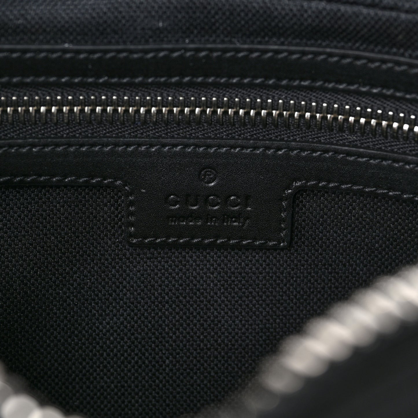 Soft GG Supreme Monogram Web Belt Bag Black Grey