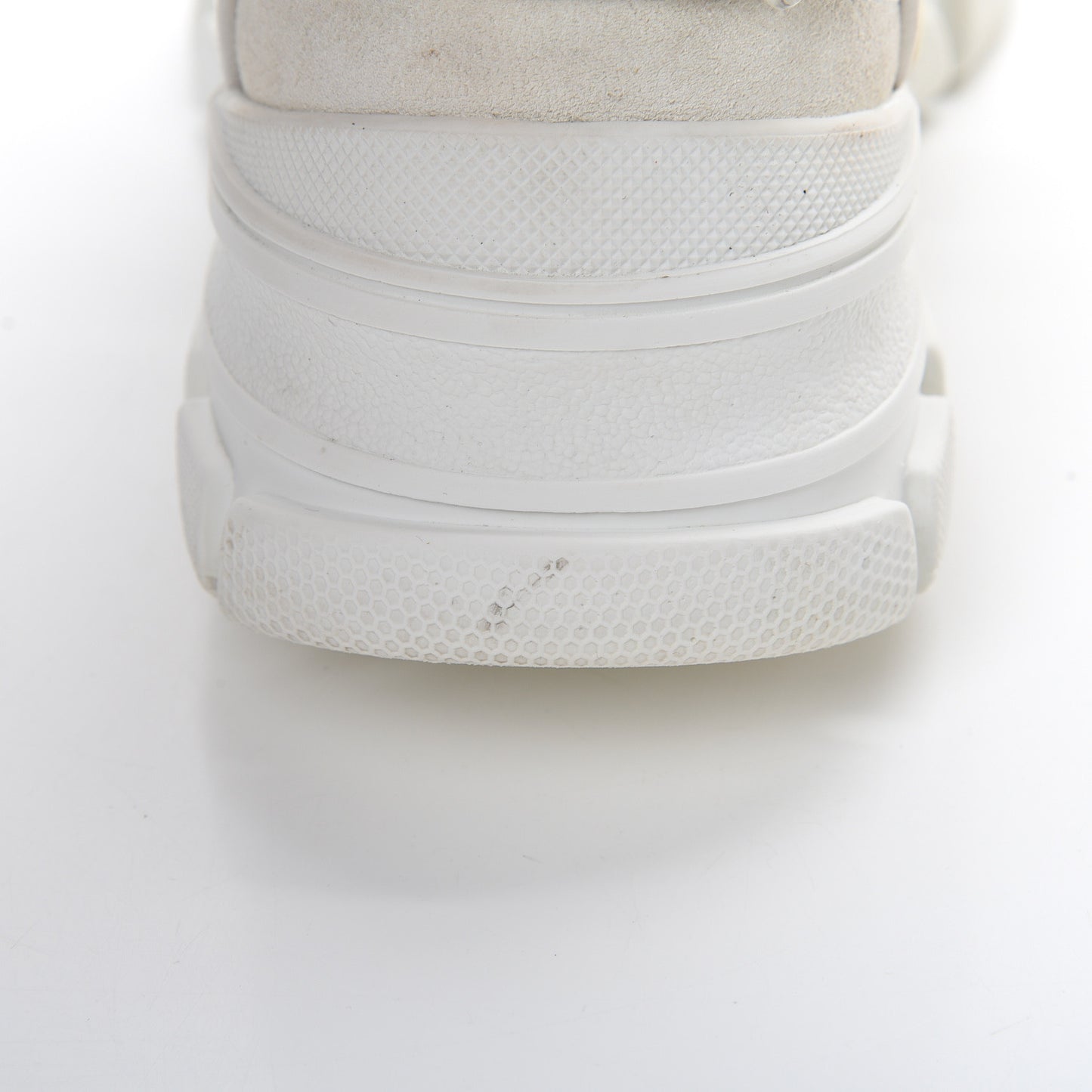 X SEGA Mesh Calfskin Suede Removable Crystals Womens Flashtrek Sneakers 38.5 Great White