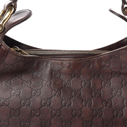 Gucci Guccissima Creole Hobo Chocolate 12 of 17