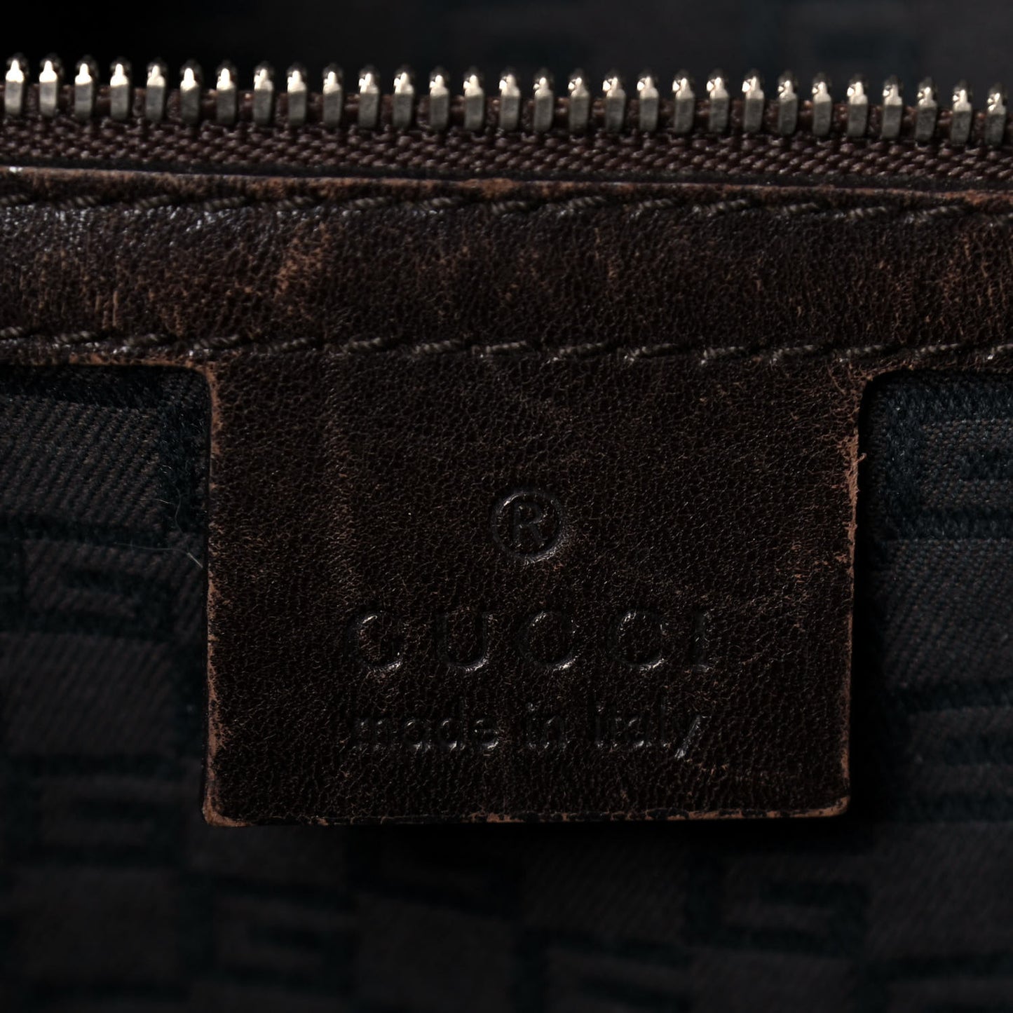 Canvas Web GG Reins Shoulder Bag Brown