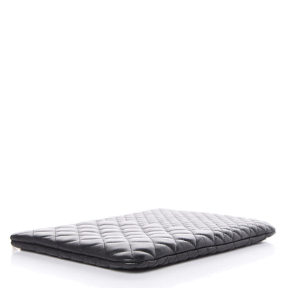 Chanel Lambskin Bi Quilted Medium Cosmetic Case Black 4 of 8