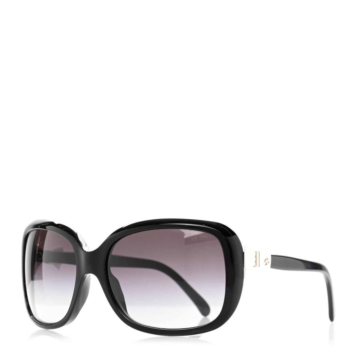 Acetate CC Bow Sunglasses 5171 Black White