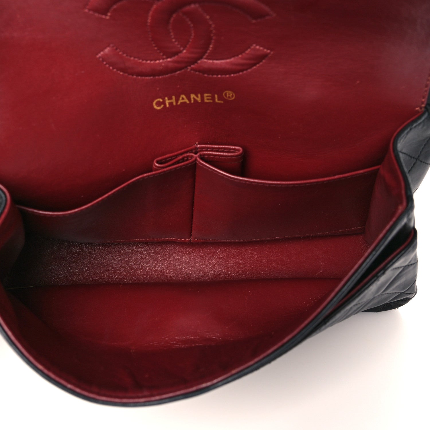 Chanel Lambskin Quilted Medium Double Flap Black 5 of 10