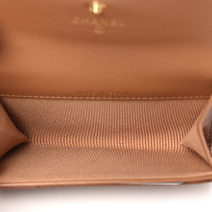 Chanel Lambskin Quilted Chanel 19 Flap Card Holder Brown 5 of 8