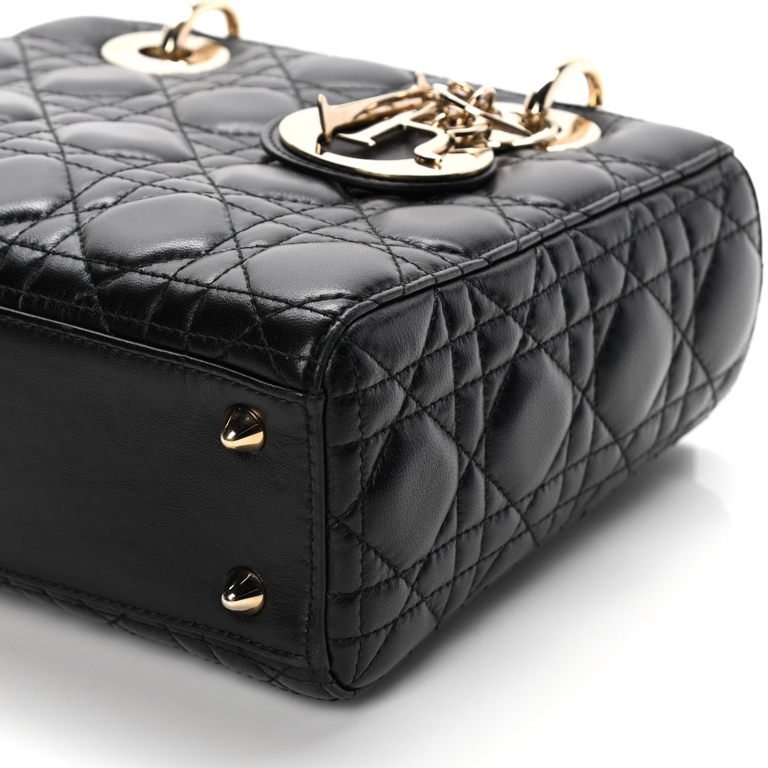 Christian Dior Lambskin Cannage Small Lucky Badges My Lady Dior Black 8 of 14