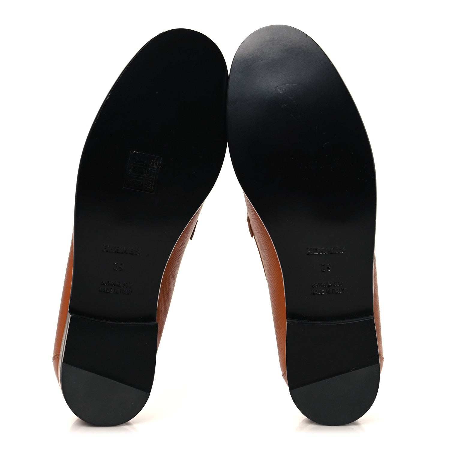 Hermes Epsom Womens Destin Loafer 39 Naturel 6 of 10
