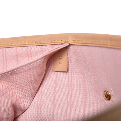 Louis Vuitton Damier Azur Neo Neverfull MM Rose Ballerine 8 of 13