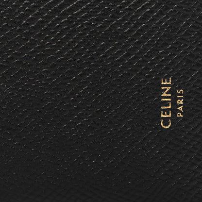 Celine Grained Calfskin Zipped Card Holder Black 8 of 8