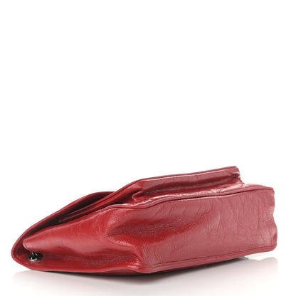 Saint Laurent Crinkled Calfskin Matelasse Monogram Large Niki Chain Satchel Rouge Eros 4 of 12
