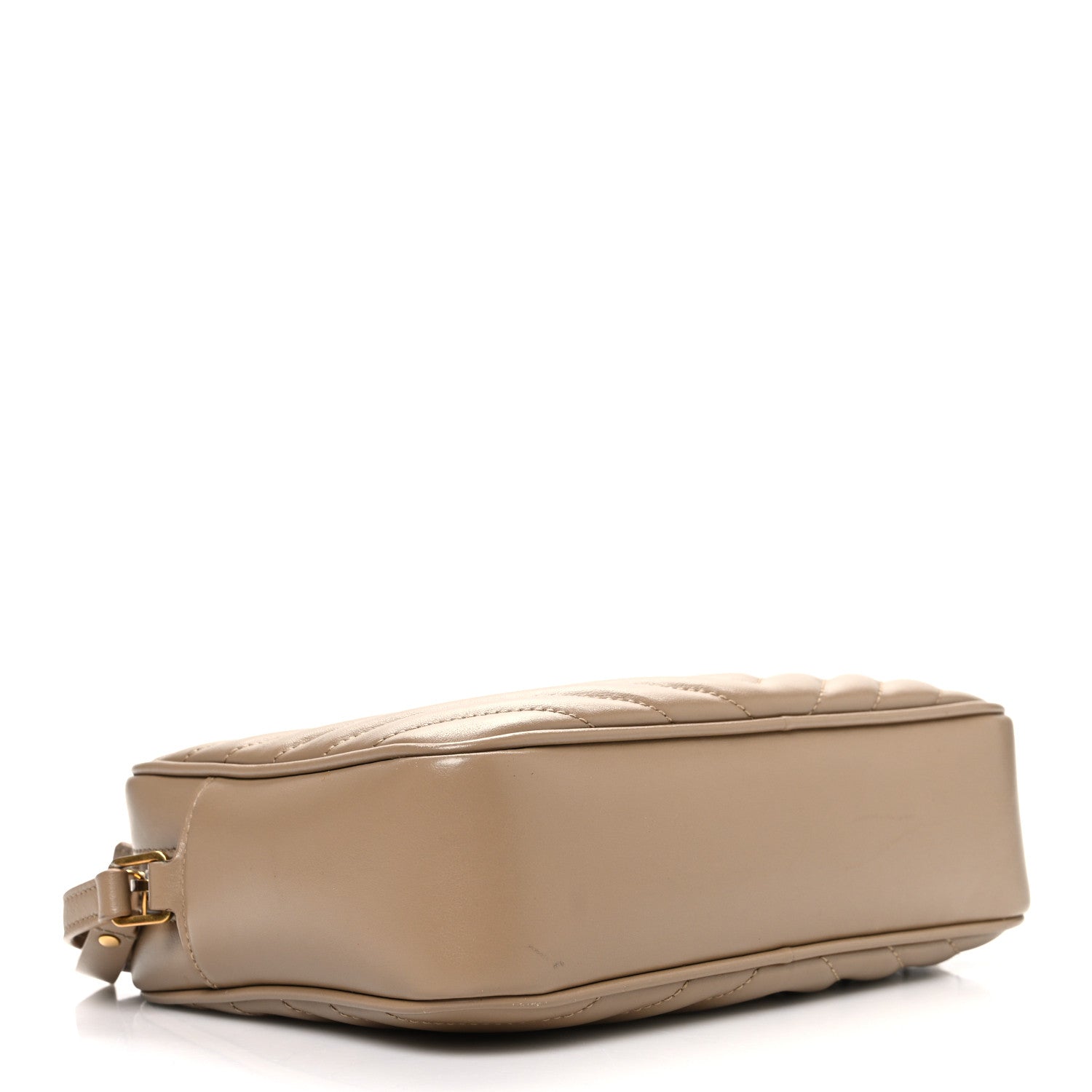 Saint Laurent Calfskin Matelasse Monogram Lou Camera Bag Dark Latte 4 of 11